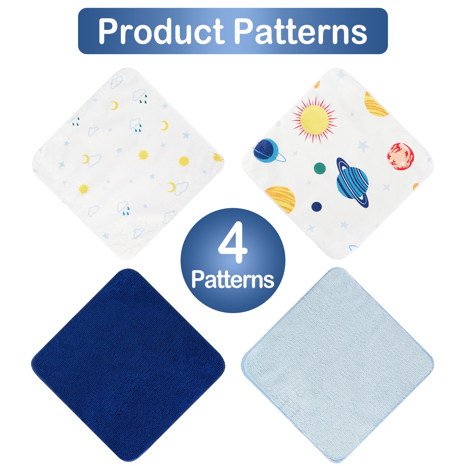 Blue Planet 9x9 Baby Washcloths