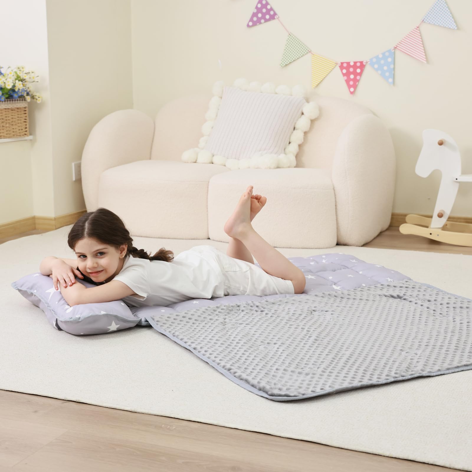 Cozy Comfort Nap Mat - Gray Elephant