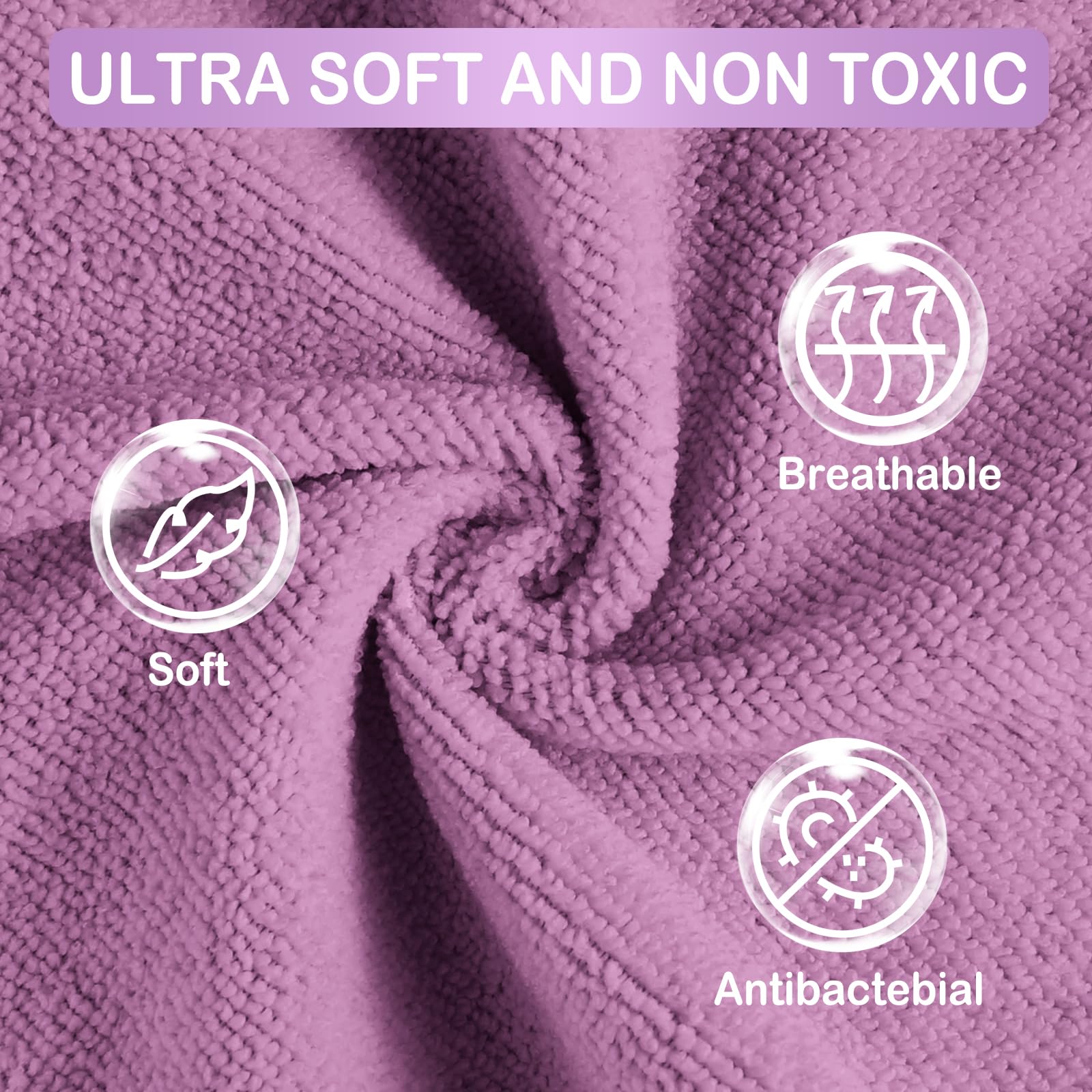 Purple-cat 9x9 Baby Washcloths
