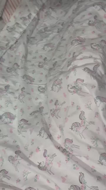 Load video: Retro Train Kids Bed Sheet Set